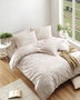 L'essentiel linge de maison Kraliçe - Mink Juego de funda de edredón doble, Visón y Blanco